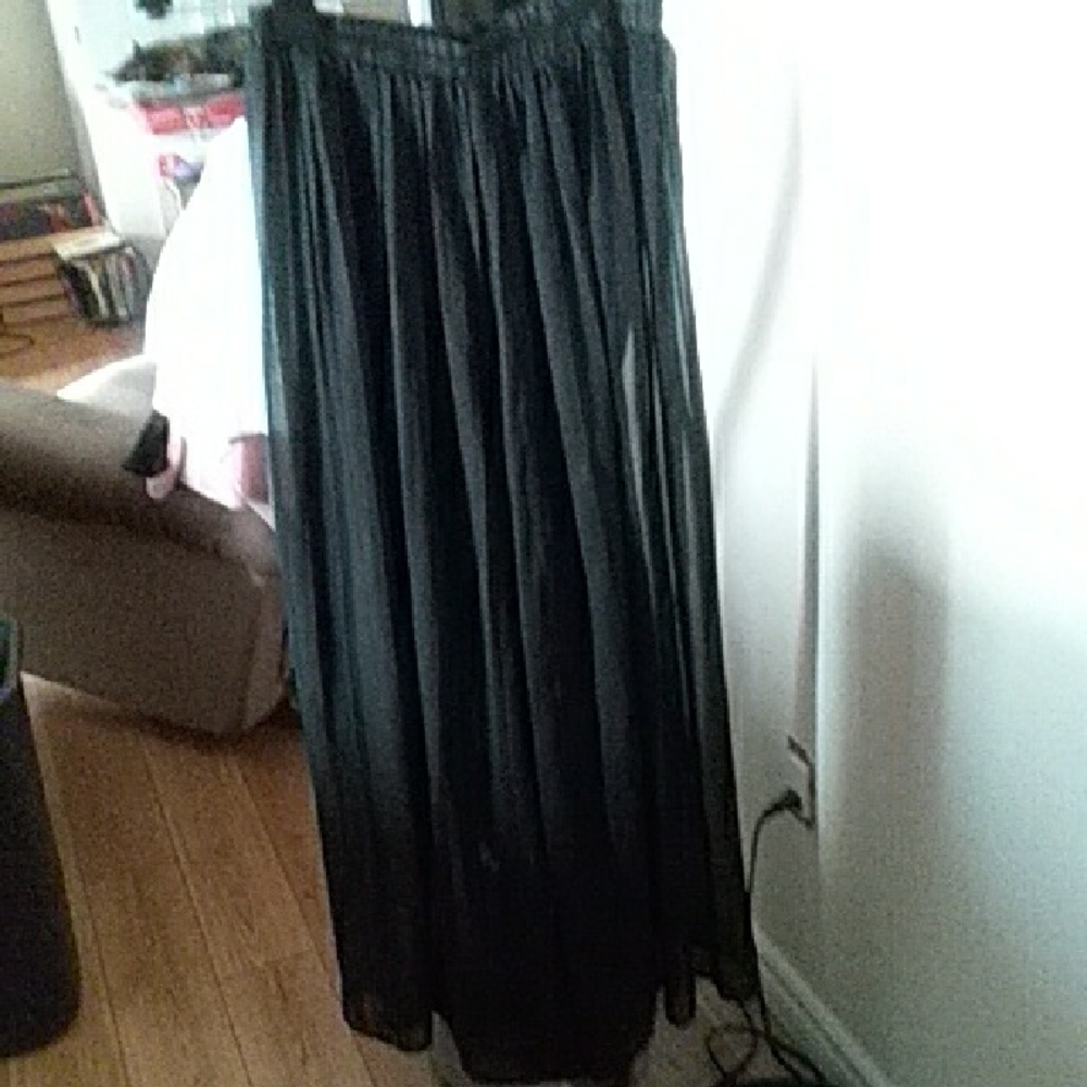 Sheer Black Beach Pants 4X-Fits Like 2X